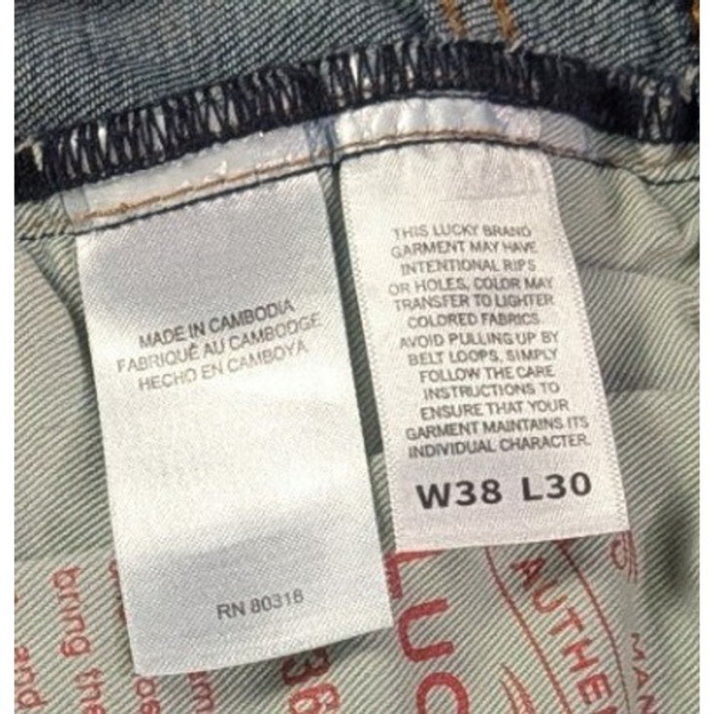 Lucky Brand 363 Vintage Straight Mens Jeans 38x30 Blue CoolMax NWT - Picture 12 of 15